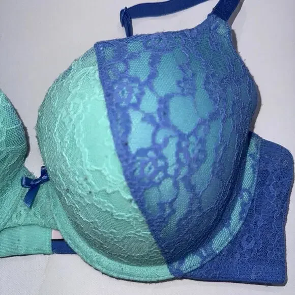 Victoria's Secret Women Bra 36C Beige Semi Demi Lift Convertible Underwired - Picture 2 of 13